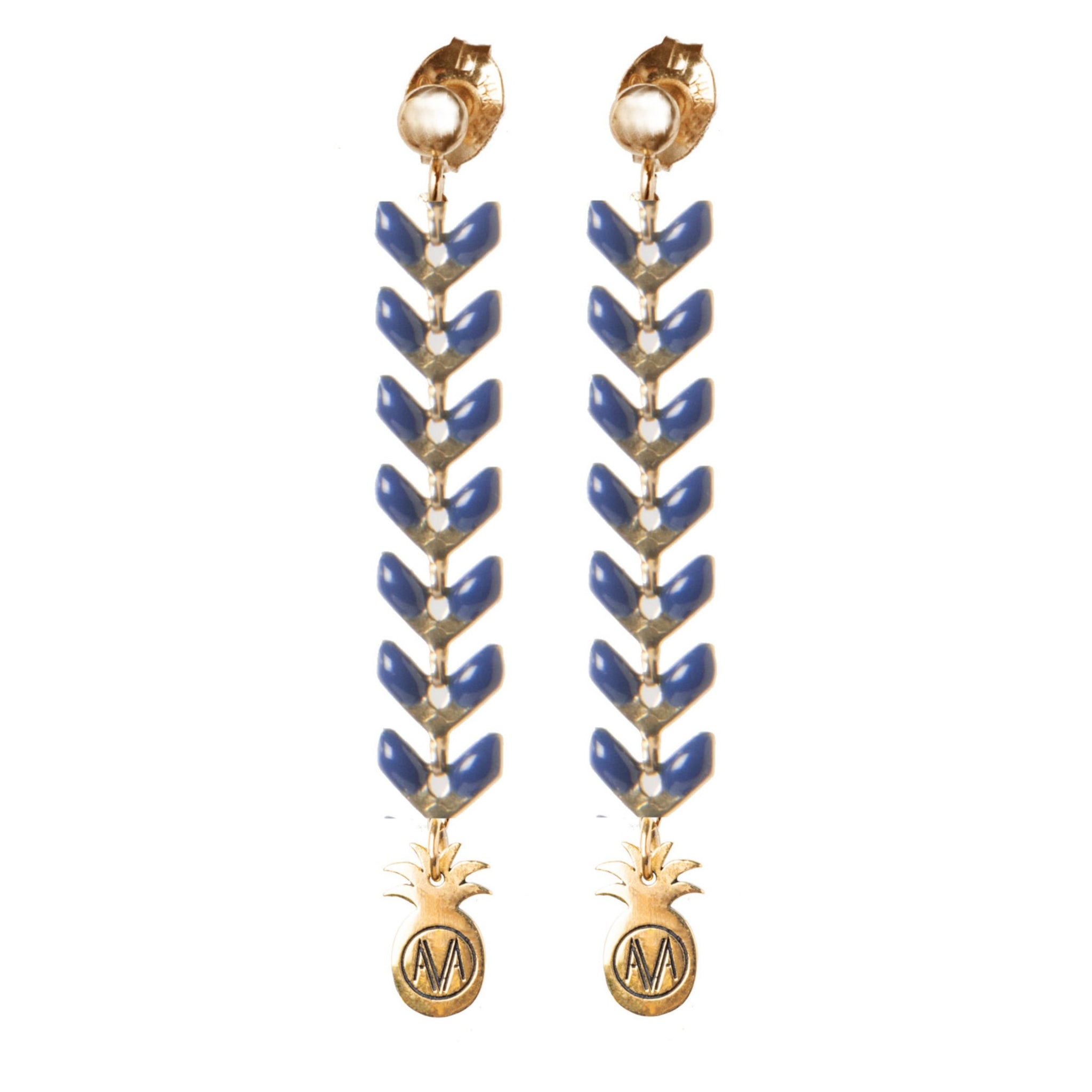 Pastel Earrings - Navy - Amadoria