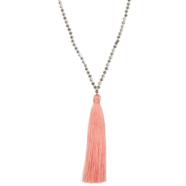 Talya Core Necklace Pink Silver Amadoria