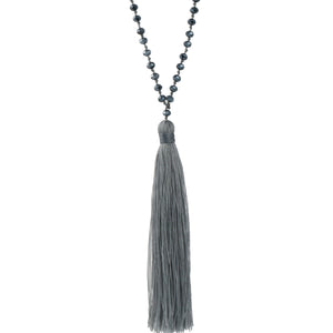 Talya Core Necklace Grey Grey Amadoria